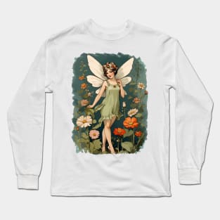 Cute 1920s Fairy Long Sleeve T-Shirt